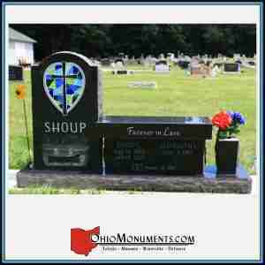 Shoup Stained Glass Bench